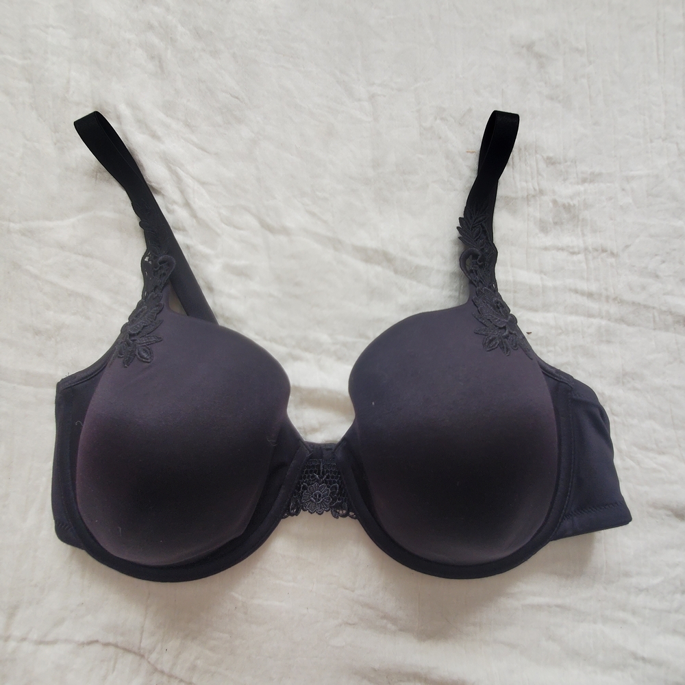 Valisere Black Bra With Lace Detail 38D